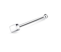 Simple Style Silver Bone Nose Stud NSKD-636